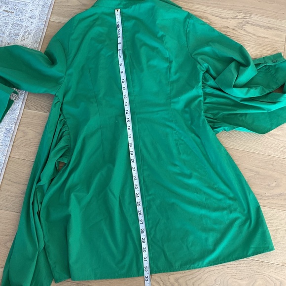Large green top/ dress Vneck long sleeve - Picture 12 of 12